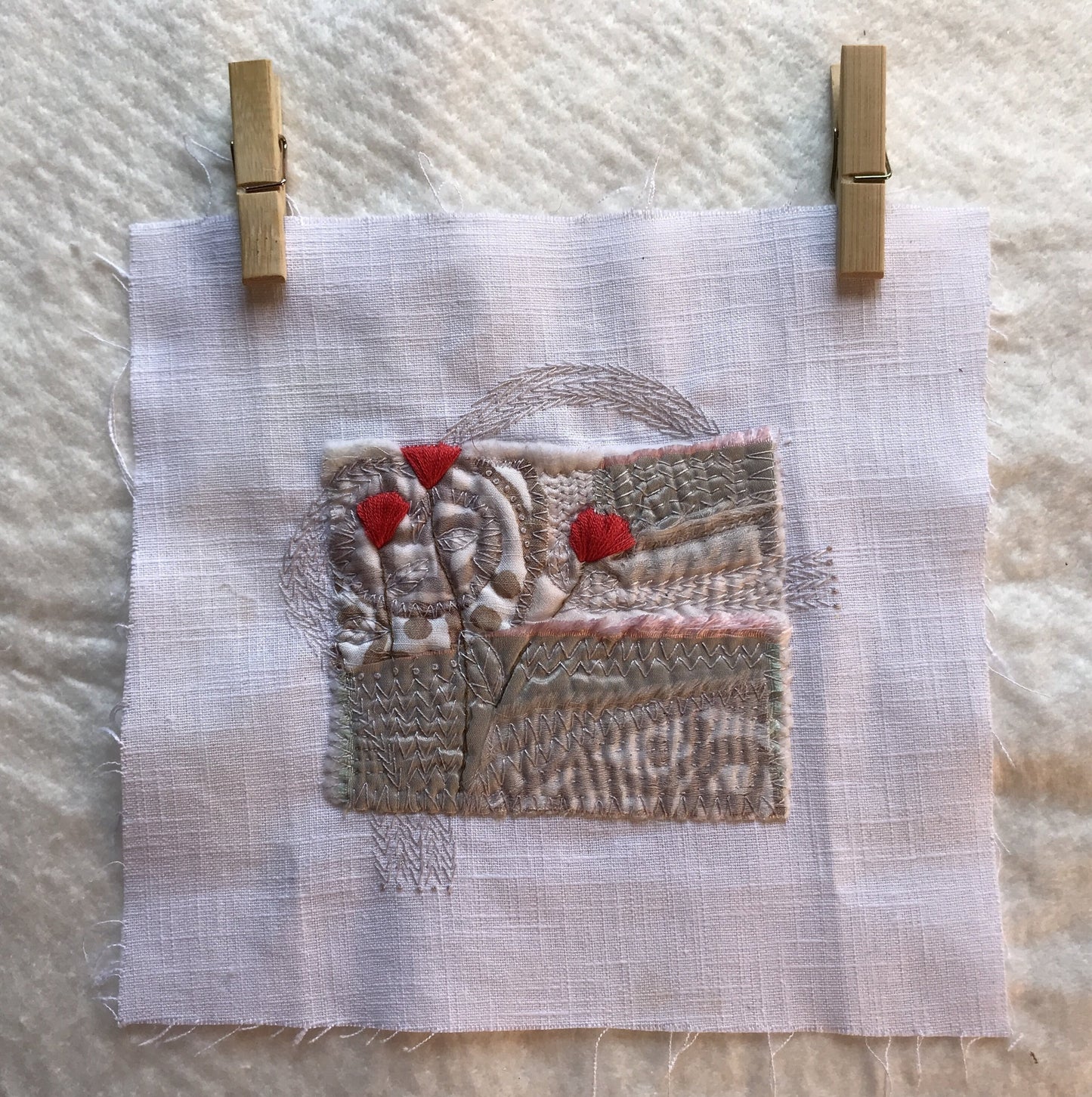 Red Tulips Embroidery