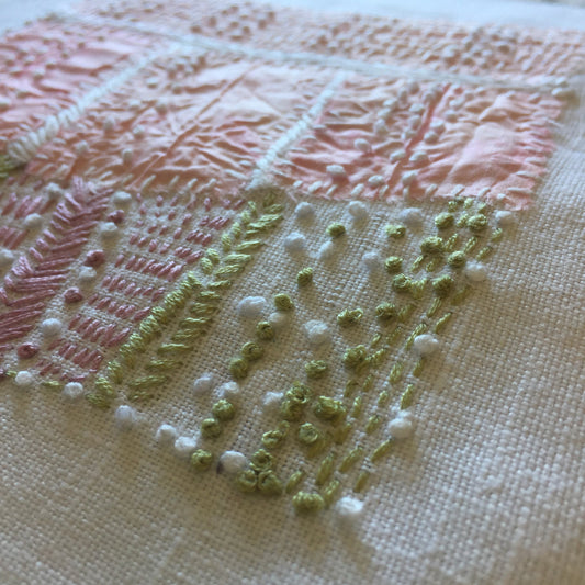 Pastel Embroidery with French Knots