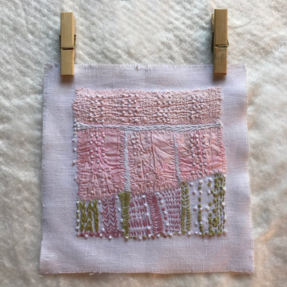 Pastel Embroidery with French Knots