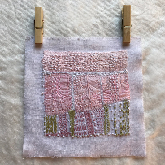 Pastel Embroidery with French Knots