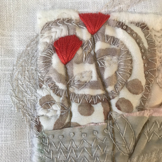 Red Tulips Embroidery